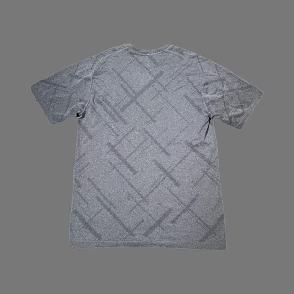 Lululemon Mens Gray Geometric Active Tee Size M Short Sleeve Athletic Top - Picture 6 of 7